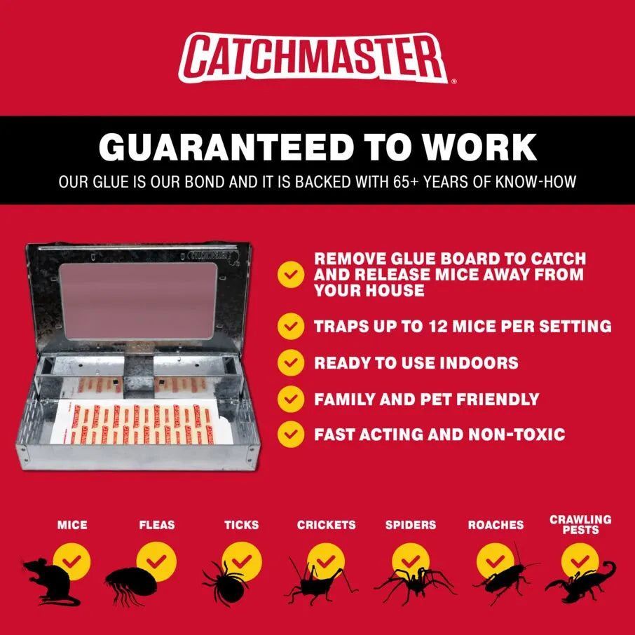 CatchmasterGRO Pro Series Multi-Catch Mouse Trap & Glue Board Traps